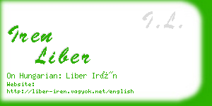 iren liber business card